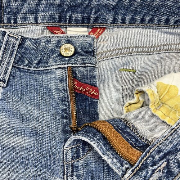 Lucky Brand Lola Straight Jeans Women’s 12/31 Medium Wash Denim Gene Montesano - Picture 9 of 16